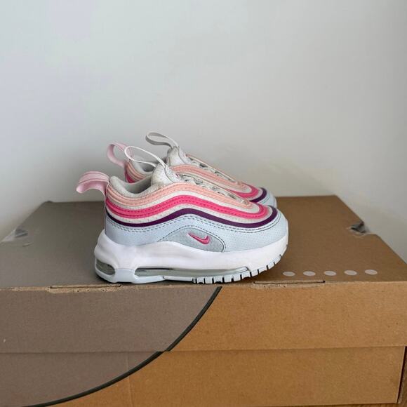 Nike Air Max 97 ‘Pinksicle/Summit White Toddler Sneakers- SZ 5 C - Picture 4 of 13